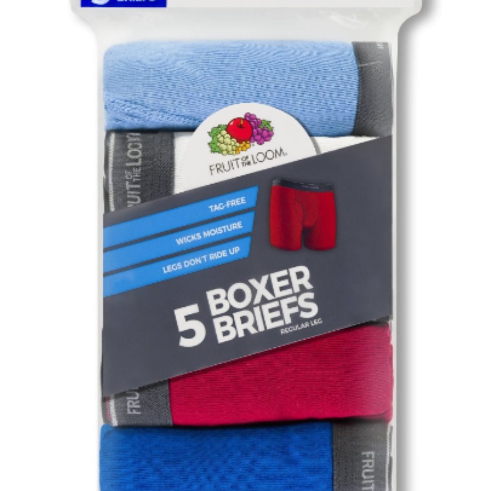 Fruit of the Loom Boys Assorted Boxer Brief 5Pk